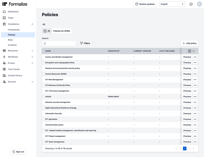 Before redesign